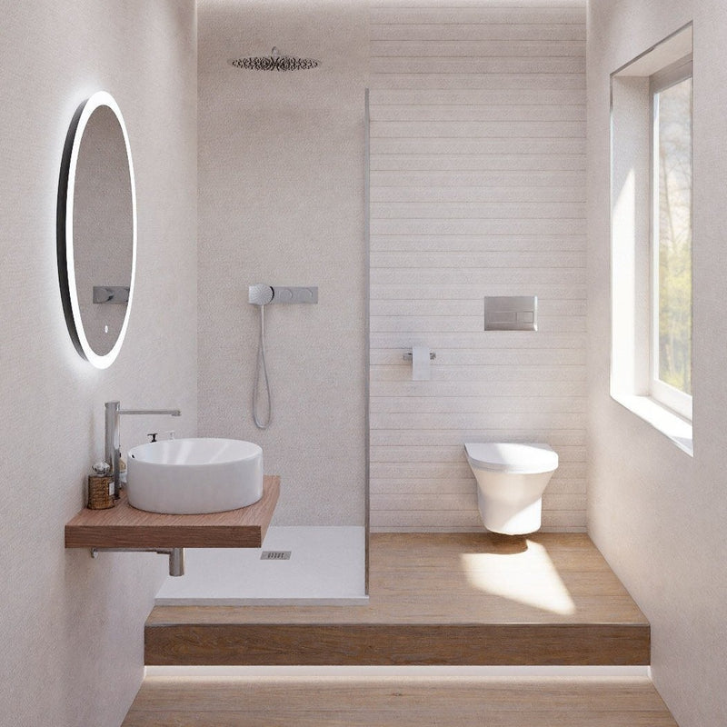 Tono Stainless Steel Double Flush Button Toilets & Bidets Noken by Porcelanosa 