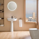 URBAN C Towel Holder - Matt Black Bathroom Accessories Noken by Porcelanosa 