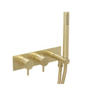 VOS Brushed Brass Shower Valve & Handset Showers JTP 