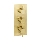 VOS Brushed Brass Valve Showers JTP 
