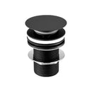 VOS Click Clack Unslotted Basin Waste - Matt Black Plumbing Products JTP 