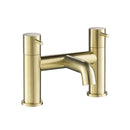 VOS Deck Mounted Bath Filler - Brushed Brass Taps JTP 