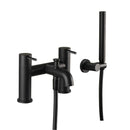 VOS Deck Mounted Bath Shower Mixer - Matt Black Taps JTP 