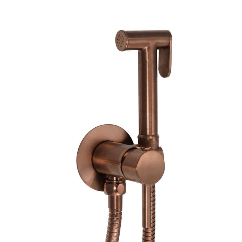 VOS Douche Set for Cold & Hot Operation - Brushed Bronze Taps JTP 
