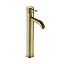 VOS High Spout Mixer Brushed Brass Taps JTP 