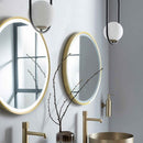 VOS Mirror with Light - Brushed Brass Bathroom Mirrors JTP 