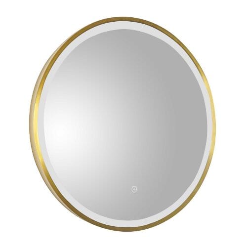VOS Mirror with Light - Brushed Brass Bathroom Mirrors JTP 