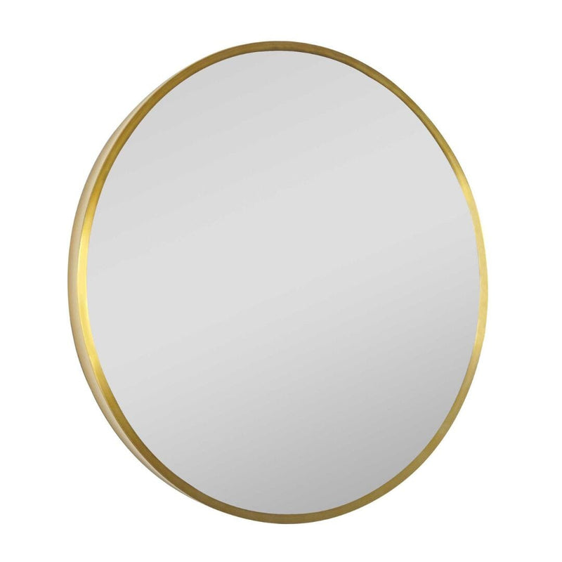 VOS Round Mirror 60cm - Brushed Brass Bathroom Mirrors JTP 