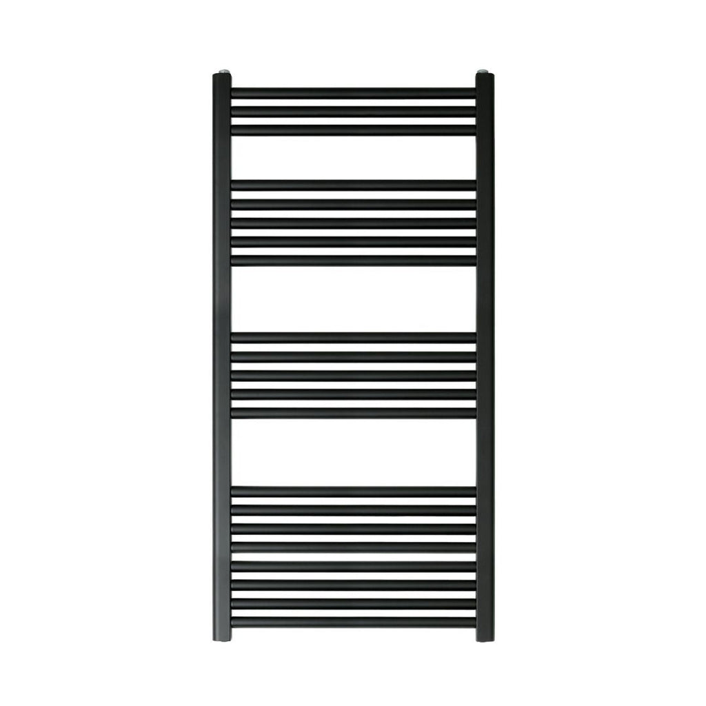 Buy VOS Round Tube Radiator 600x1200mm - Matt Black Towel Warmers ...