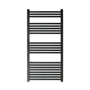 VOS Round Tube Radiator 600x1200mm - Matt Black Heated Towel Rails JTP 