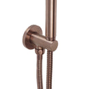 VOS Round Water Outlet with Slim Hand Shower - Brushed Bronze Showers JTP 