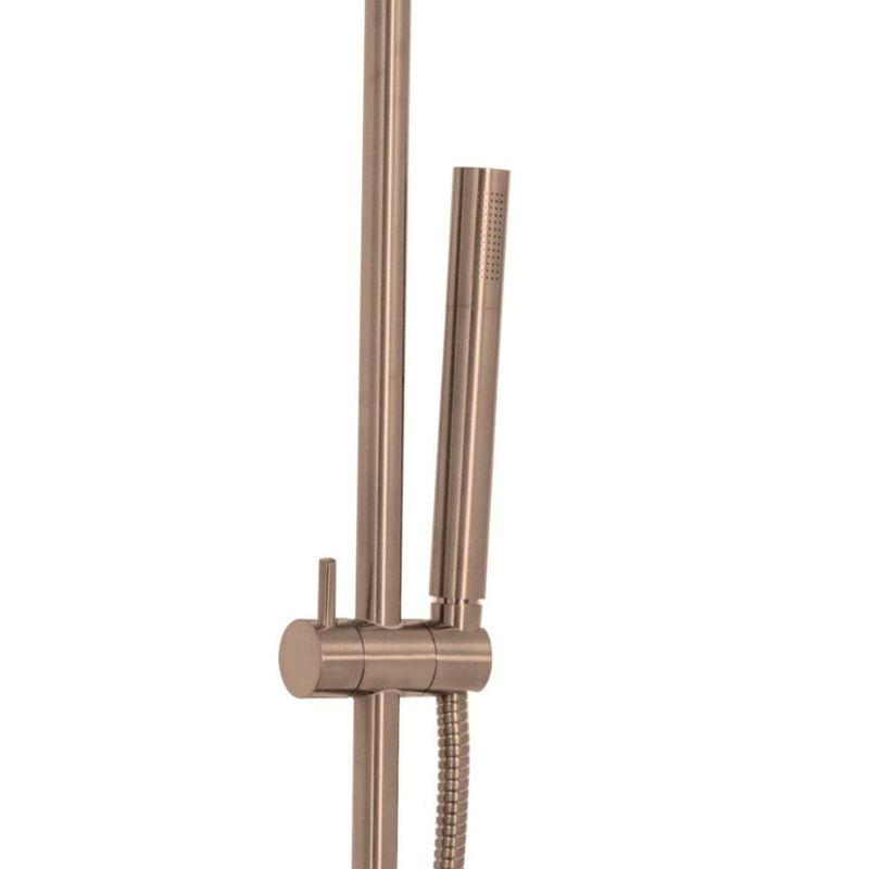 VOS Slide Rail with Single Function Hand Shower - Brushed Bronze Showers JTP 