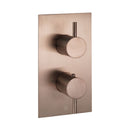 VOS Thermostatic 2 Outlet Shower Valve - Brushed Bronze Shower Parts JTP 