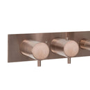 VOS Thermostatic Concealed Shower Valve & Handset - Brushed Bronze Showers JTP 