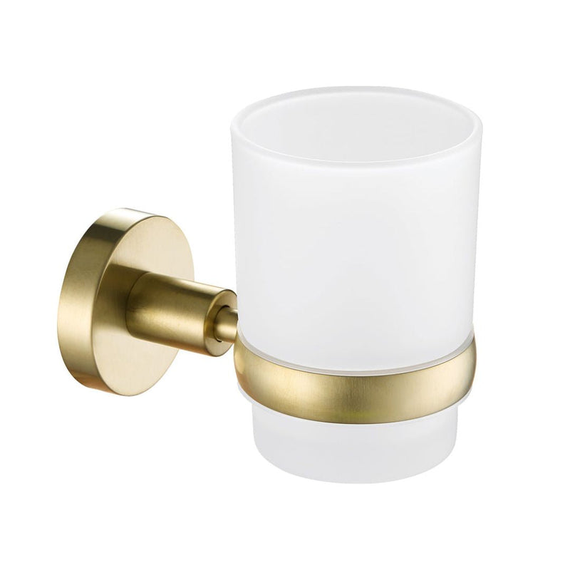 VOS Tumber Holder - Brushed Brass Bathroom Accessories JTP 