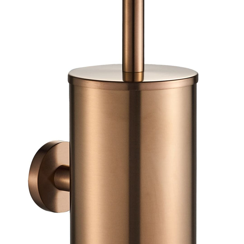 VOS Wall Mounted Toilet Brush Holder - Brushed Bronze Bathroom Accessories JTP 